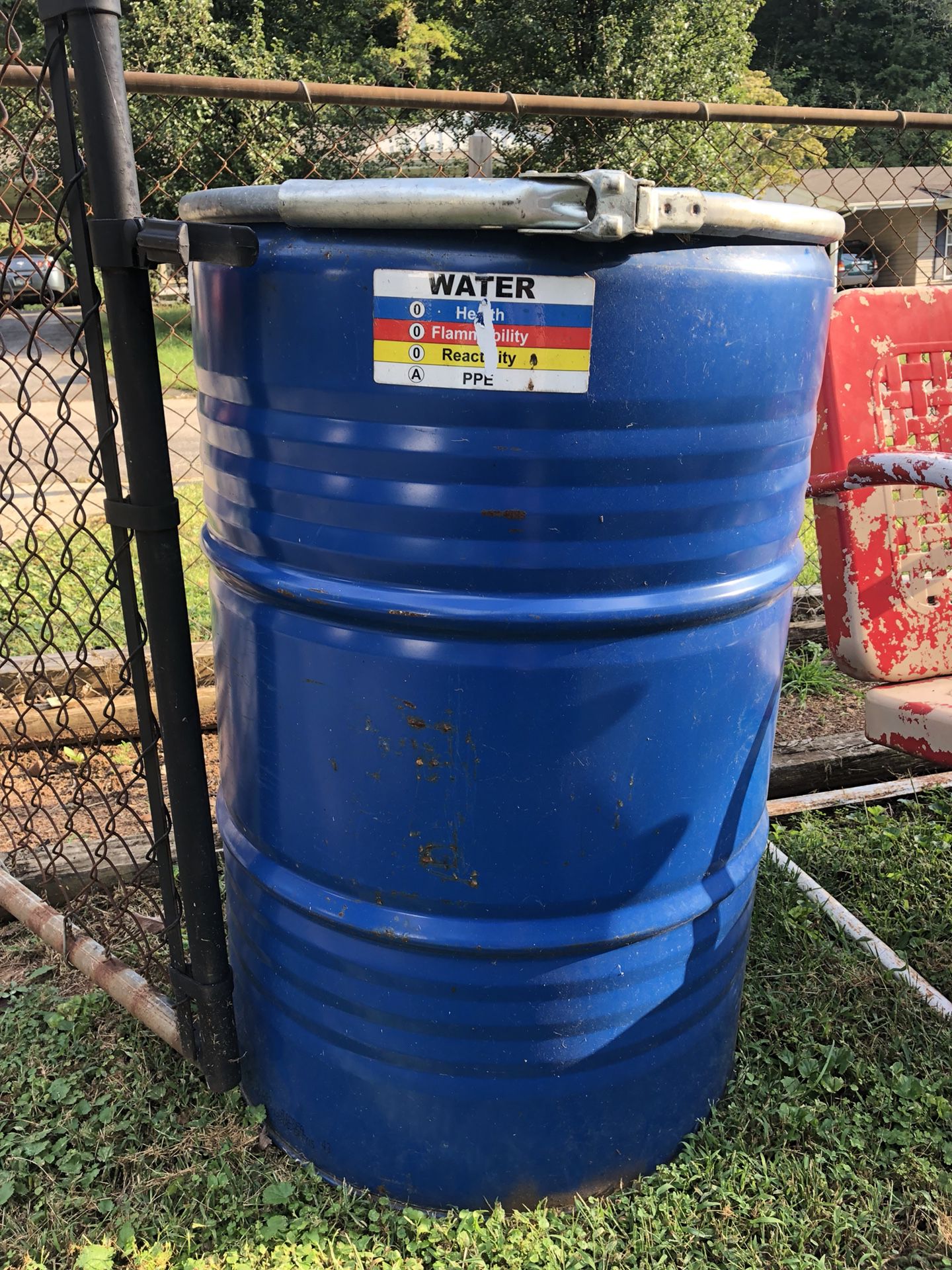 55 Gallon Metal Palatable Water Barrel
