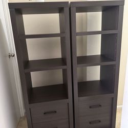 Storage Shelves - (Espresso - Set Of 2)