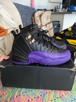 Jordan 6 black and purple 6y