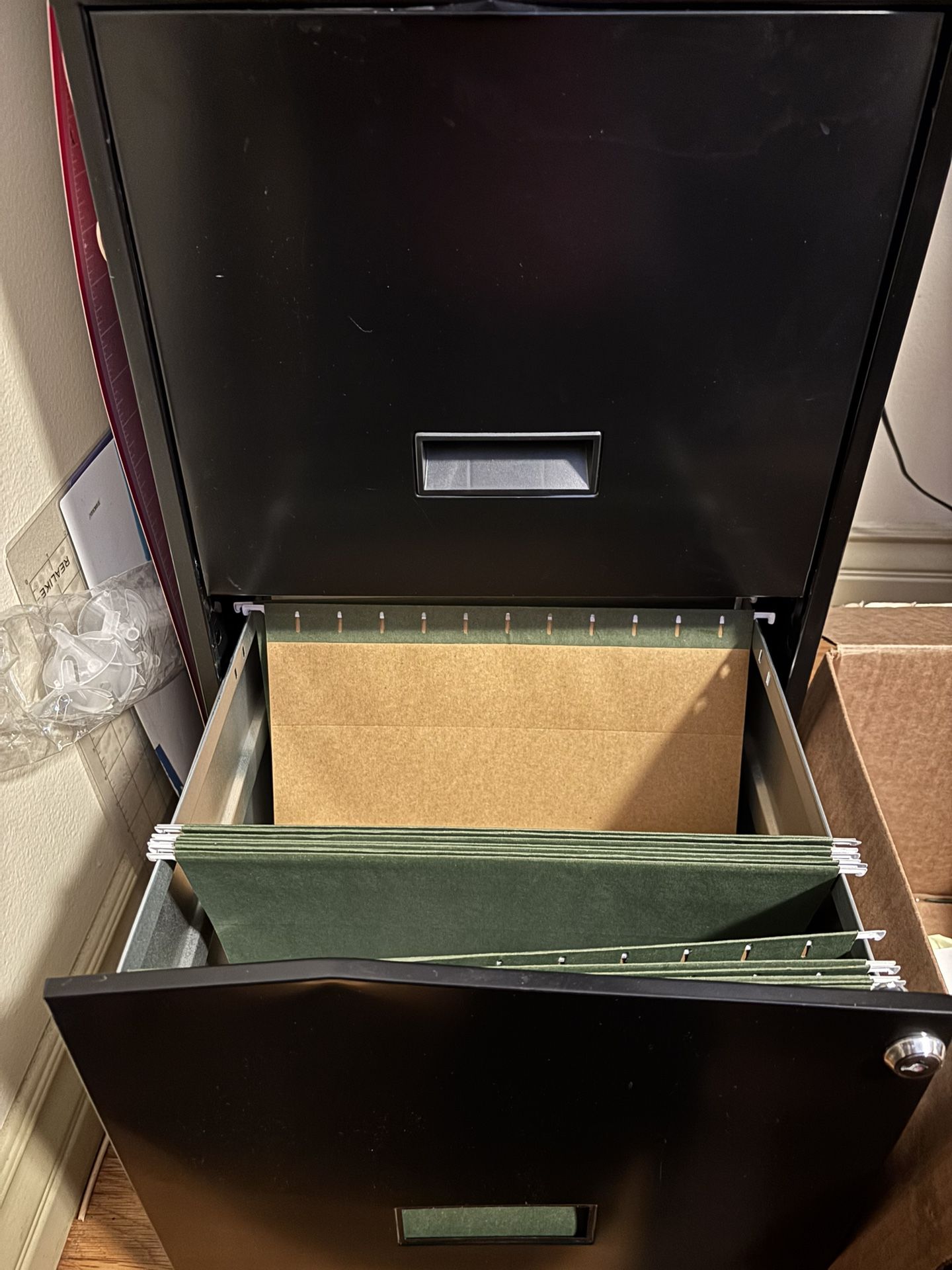 2 Drawer Filing Cabinet With Folders