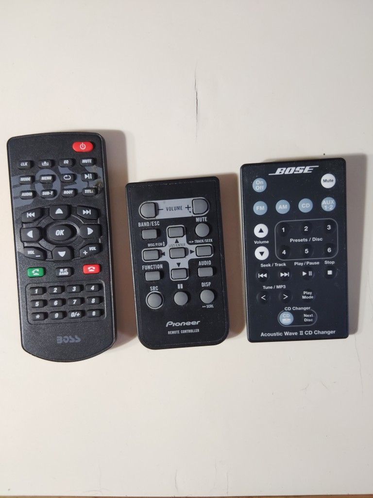 Boss/Pioneer/Bose Remote Control $20 Each