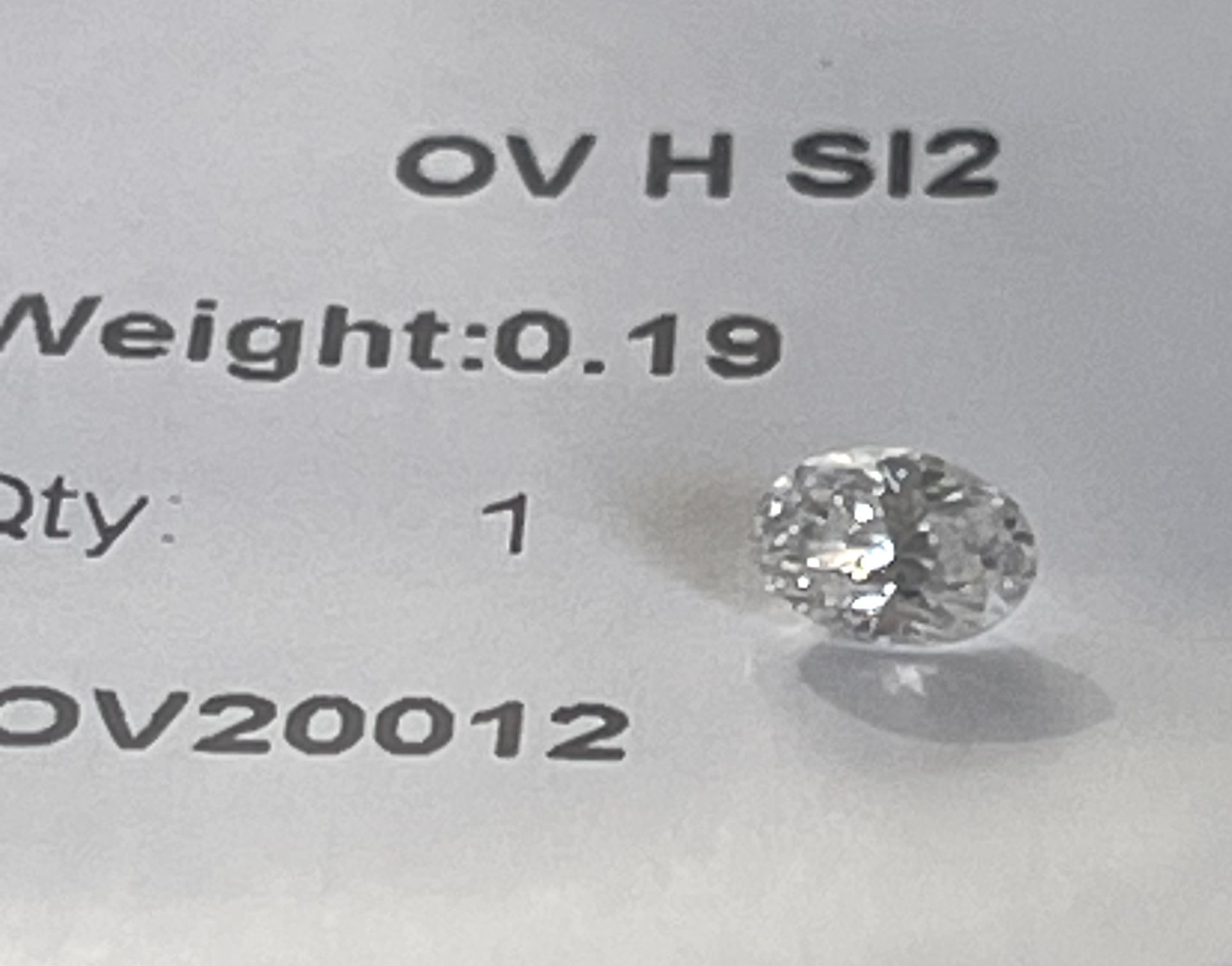 Oval Diamond 0.19 Carat