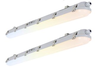 Bekada 4FT LED Vapor Tight Light Fixtures 60W/50W/40W Adjustable, 3.5K/4K/5000K Dimmable Vapor Proof Lighting