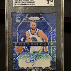 2024 Prizm Prizmatrix Steph Curry Auto /25