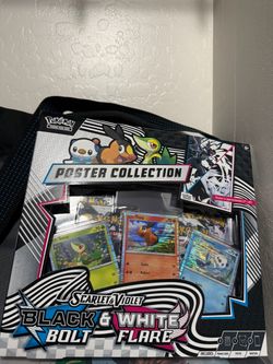 Pokémon Scarlet & Violet Black & White Bolt Flare Poster Collection
