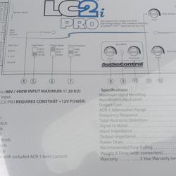 AUDIOCONTROL MAKING GOOD SOUND EVEN GOODER FOR YOUR STOCK STEREO 