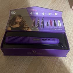 Royale Luxury Multi-Purpose Ceramic Hair Brush PURPLE NEW