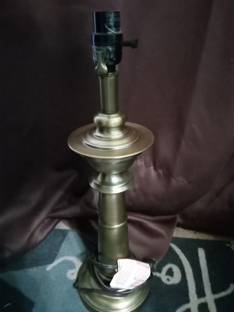 Vintage STIFFEL Brass Hollywood Regency Mid Century Style Table Lamp