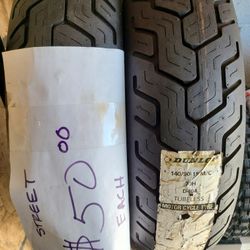 140/90-15 Dunlop D404 Rear Tire Honda Rebel 250 Yamaha Virago Suzuki GZ250 