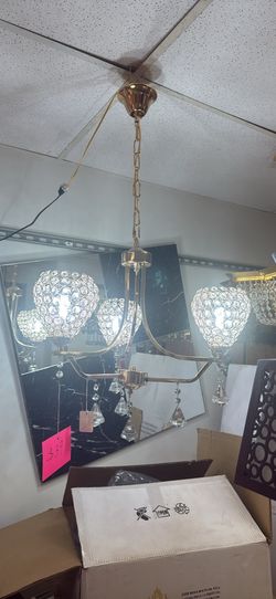 Gold 3light crystal chandelier