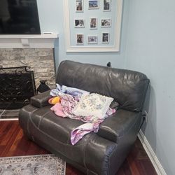 Leather 3 Piece Sofa