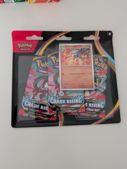 Pokemon CHAOS RISING 3-PACK BLISTER PACK