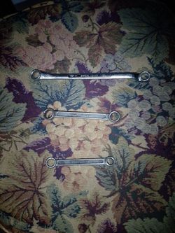 3 Vintage Lectrolite Double Box End Wrenches Set of 3