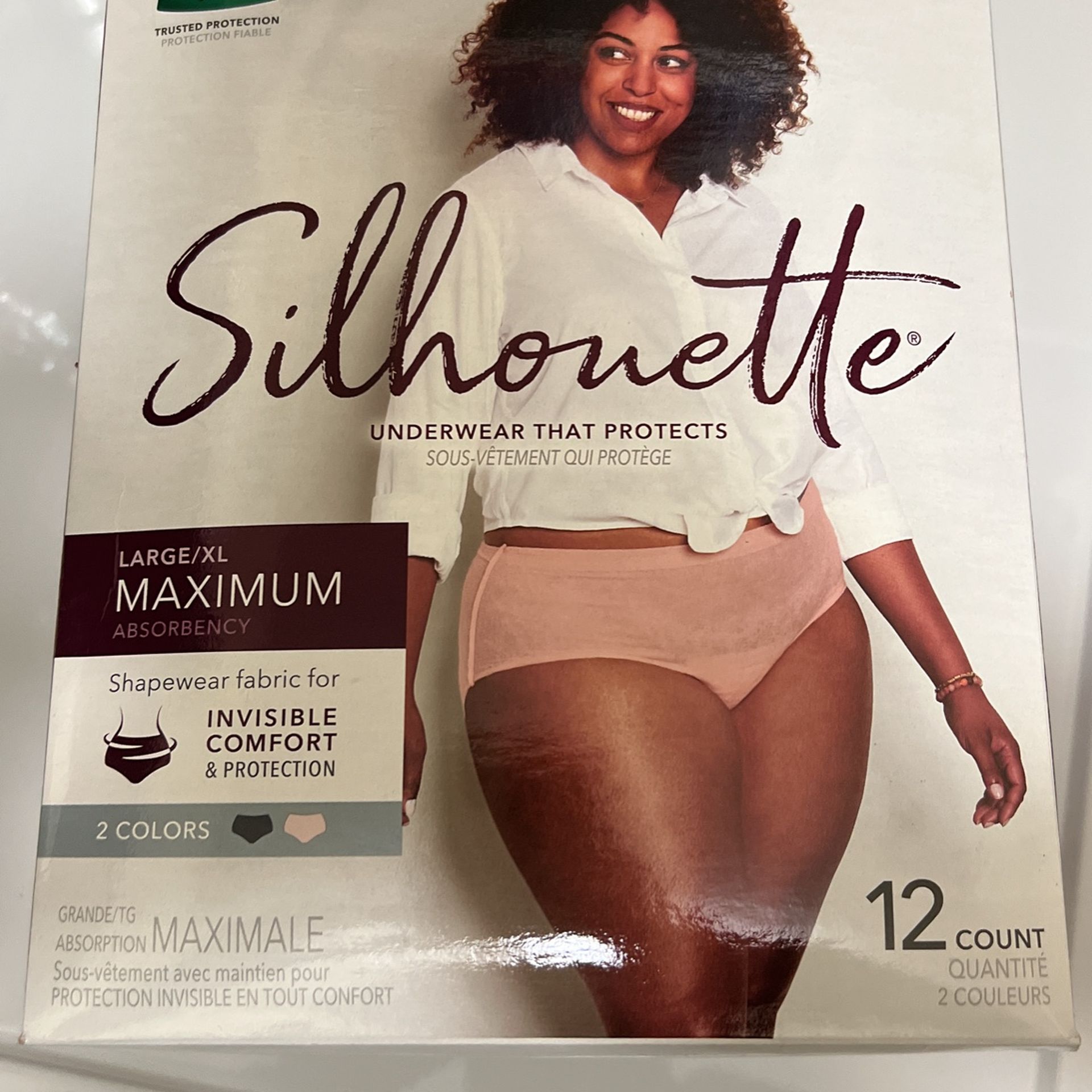 Depend Disposable Underwear, Large/XL 12 Ct