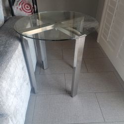 Round Glass Table