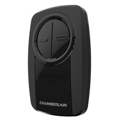 Chamberlain KLIK5U-BK2, Universal Two Button Garage Door Remote, Black