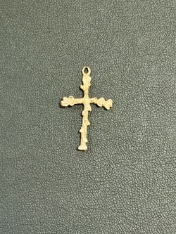 14k 1 inch cross pendant charm 1 inch