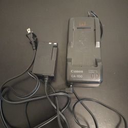 Canon CA-100 Camcorder Battery Charger DC-100 Power Supply Black OEM