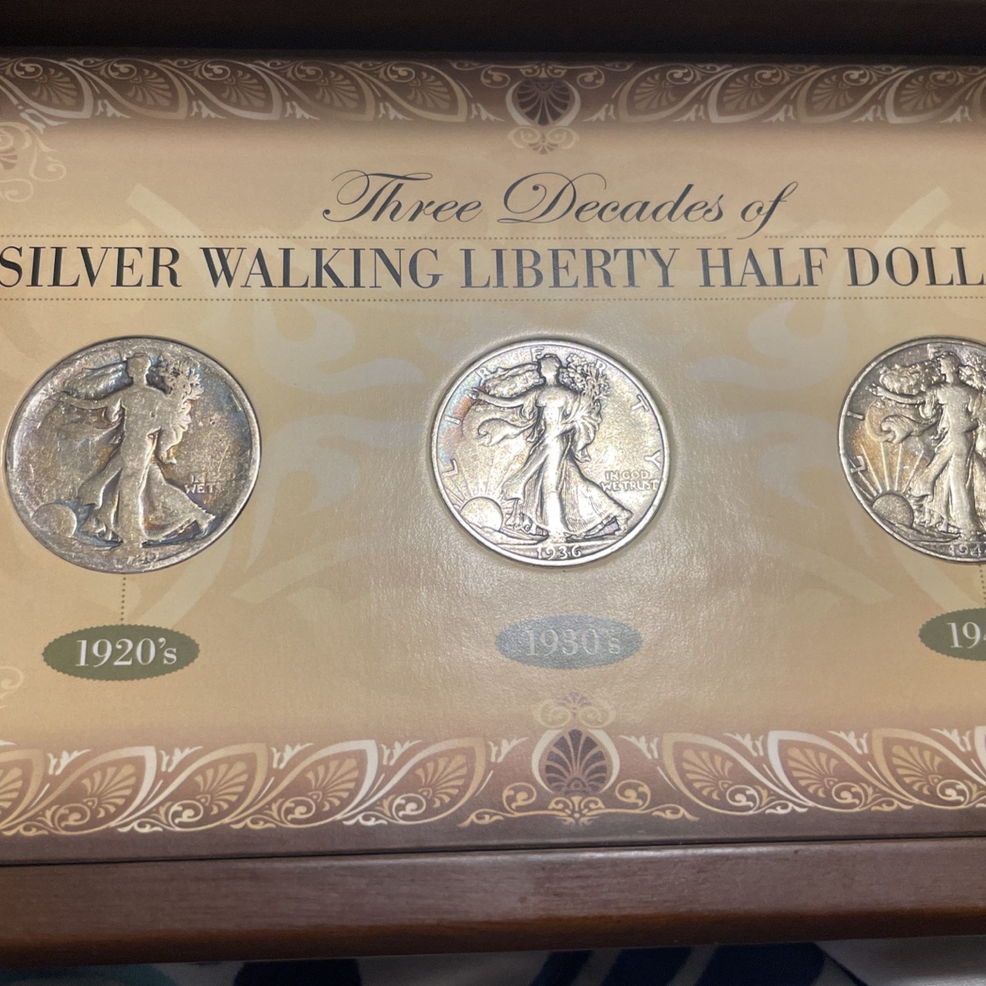 Three Decades Of Silver Walking Liberty Half Dollars