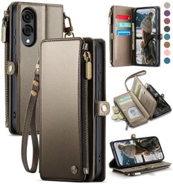 3-pack of Defencase for Samsung Galaxy S25 Edge Wallet Case Card Holder, Titanium