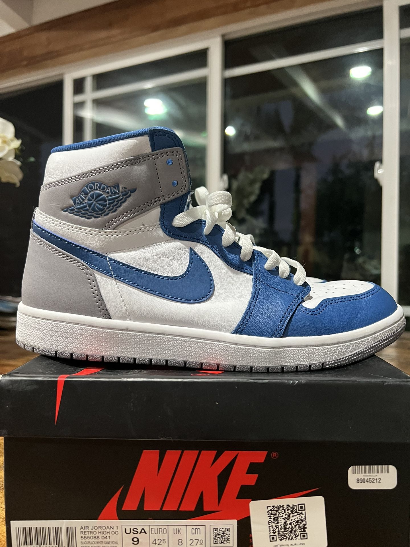 Jordan Retro 1 OG True Blue Men’s Size 9