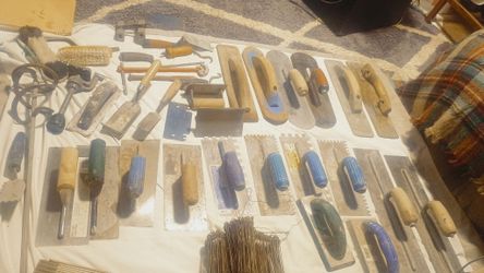 Concrete Tools, Mortar Tools, Laying Brick Tools, And Tile