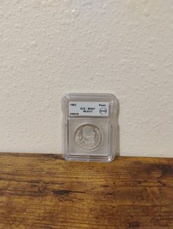 1963 Mexican Peso ICG MS67