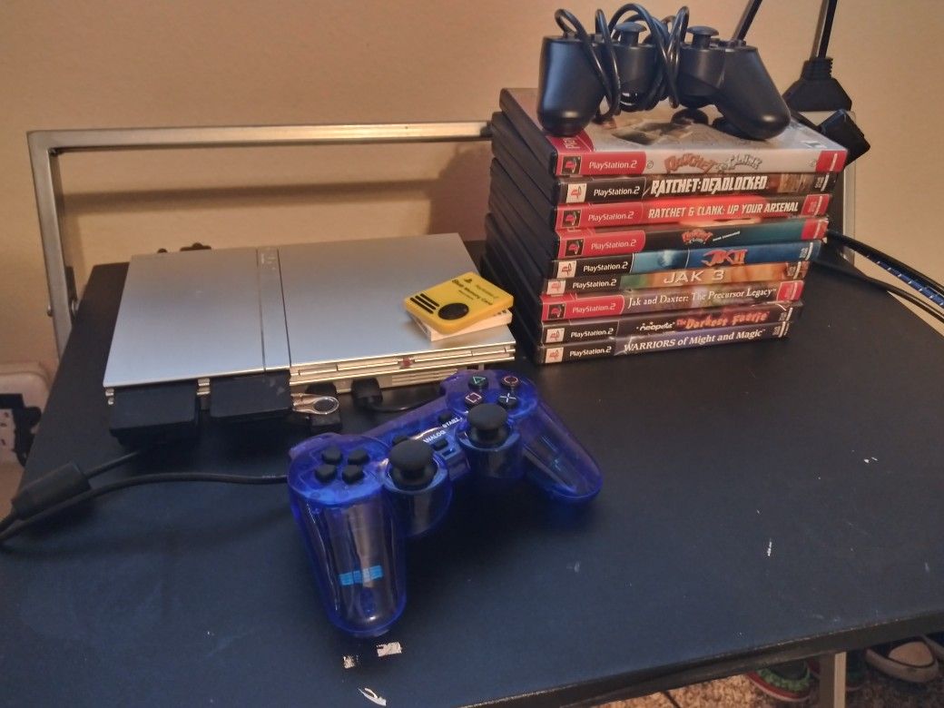 PS2 PLAYSTATION 2 CONSOLE, GAMES, FREE MCBOOT FOR DOWNLOADED GAMES