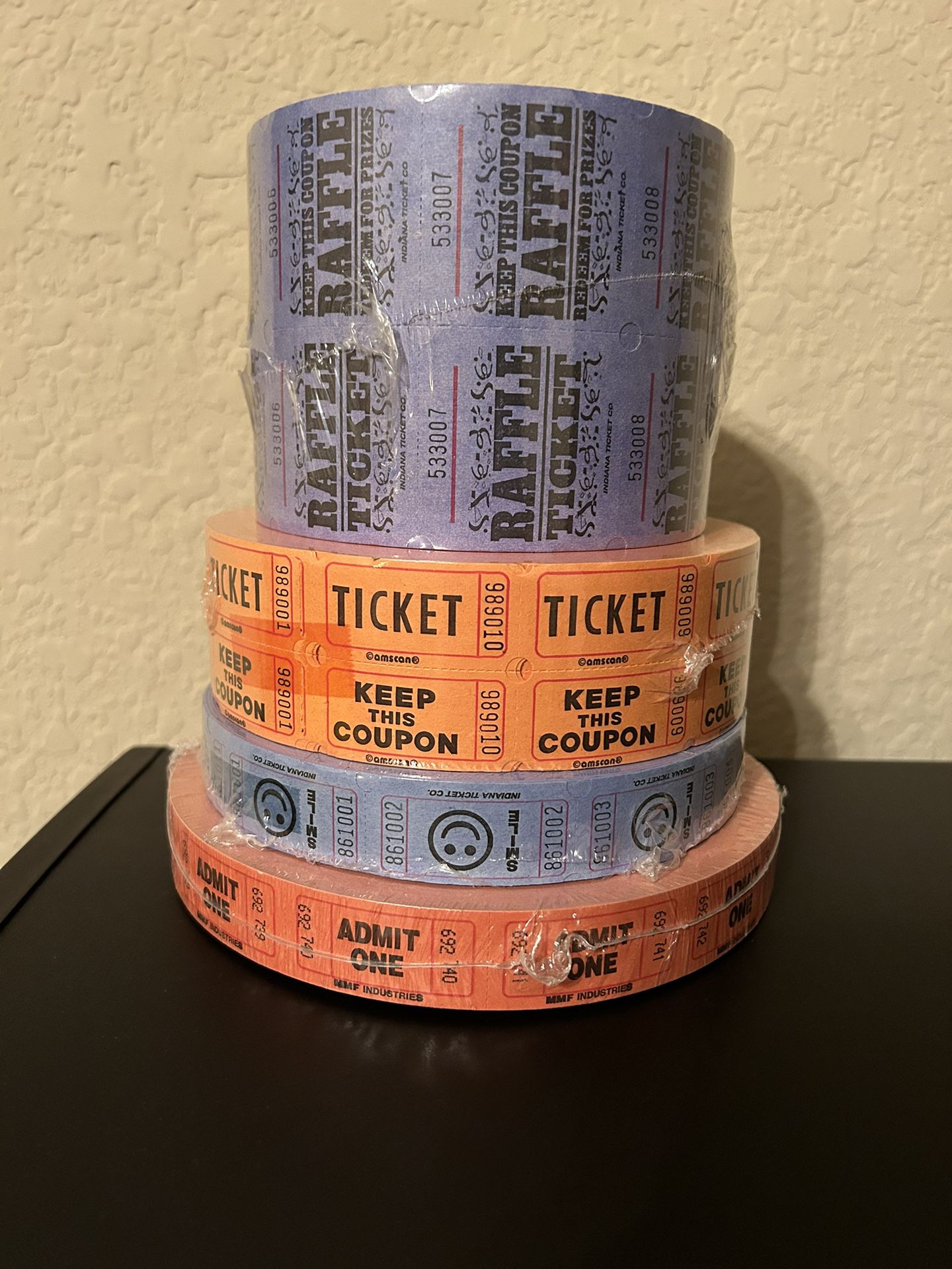 Raffle And Admit One Tickets 