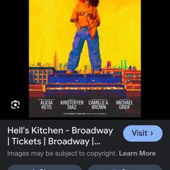 2 Hells Kitchen Broadway Tickets Friday May 10 7pm