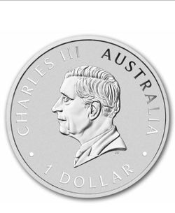 2026- 1 oz. .999 silver coin Austrailian Koala, King Charles in capsule. $75 firm