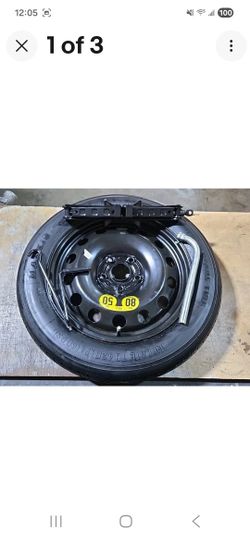 12-25 VW JETTA SPARE TIRE KIT WHEEL RIM TIRE DONUT 16"  WITH JACK AND TOOLS 
