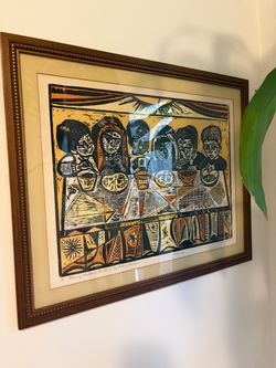 Framed Woodblock Print – Many Children Dwell in My Father's House