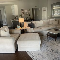 Sectional, Chair, Ottoman - Living spaces