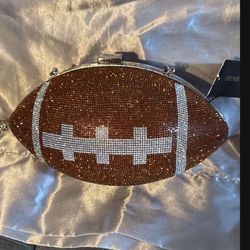 SUPERBOWL Fans Football 🏈 Rhinestone BLING Purse   