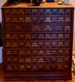 *RARE* W. C. Heller & Co  (75) Drawer Cabinet