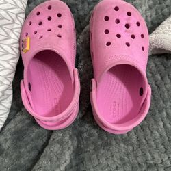Hot Pink Girl Crocs