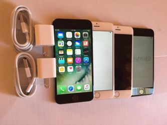 Factory unlocked apple iphone 6 64gb , store warranty $125 each