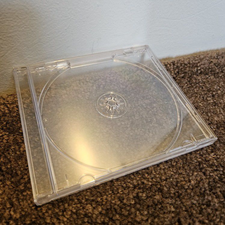Jewel Cases Blank Empty Standard Size CD Clear Tray Set of 16