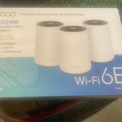 TP-Link Deco AXE5400 Tri-Band WiFi 6E Mesh System