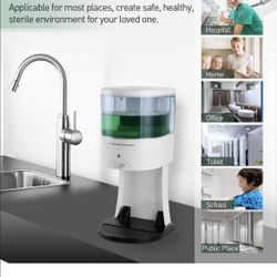 Hand Free Soap Dispenser Electric Automatic Soap Dispenser Touchless Wall Mounted for Bathroom 600ml (Owhite)