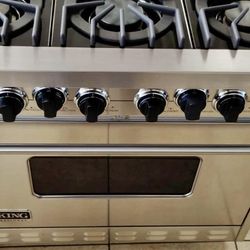 Viking 36” Dual Fuel Range 6 Burners  Stainless Steel 