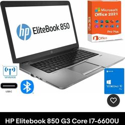 HP ELITEBOOK 850 G3  i7-6600U