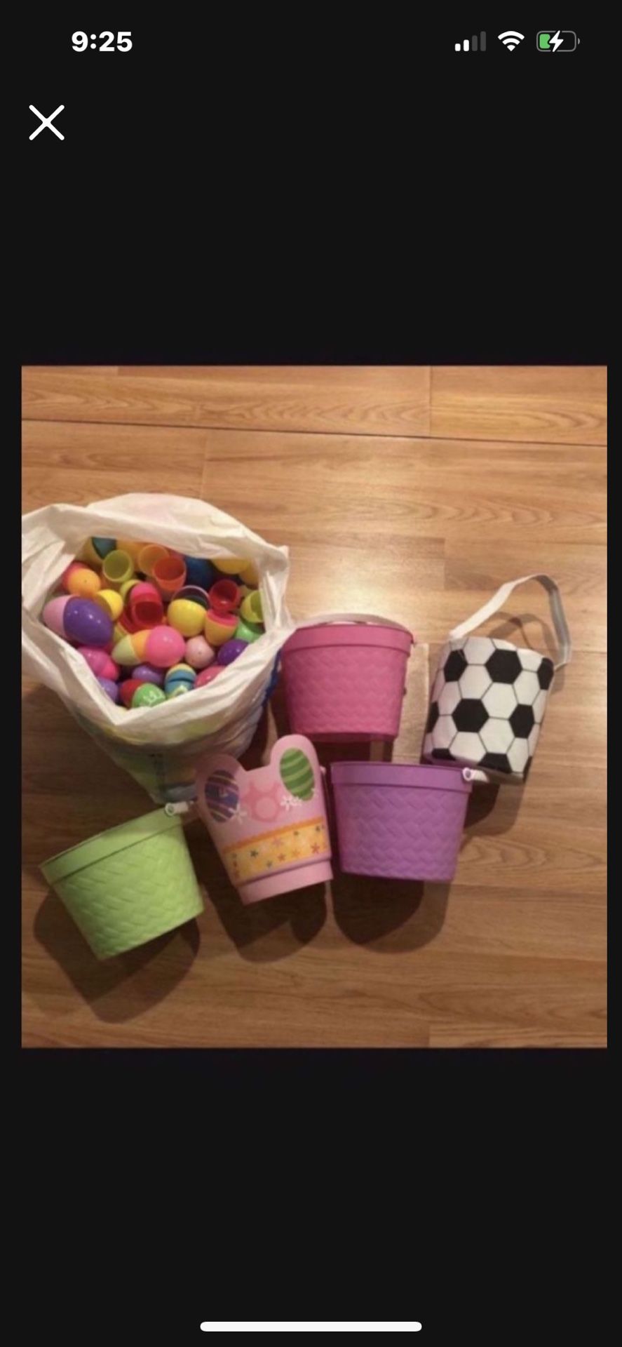 Easter Baskets And Eggs 