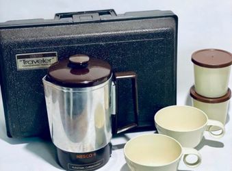 Vintage Nesco 4 traveler coffee maker kit