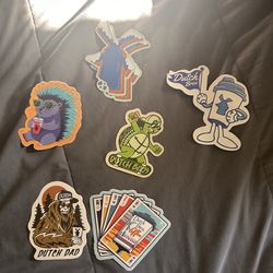 7 Dutch bros stickers