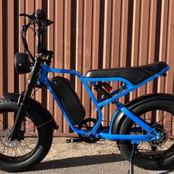 (2000W Peak)1500W Electric Scrambler Ebike, 20ah, 35mph, 25-60 Mile Range 