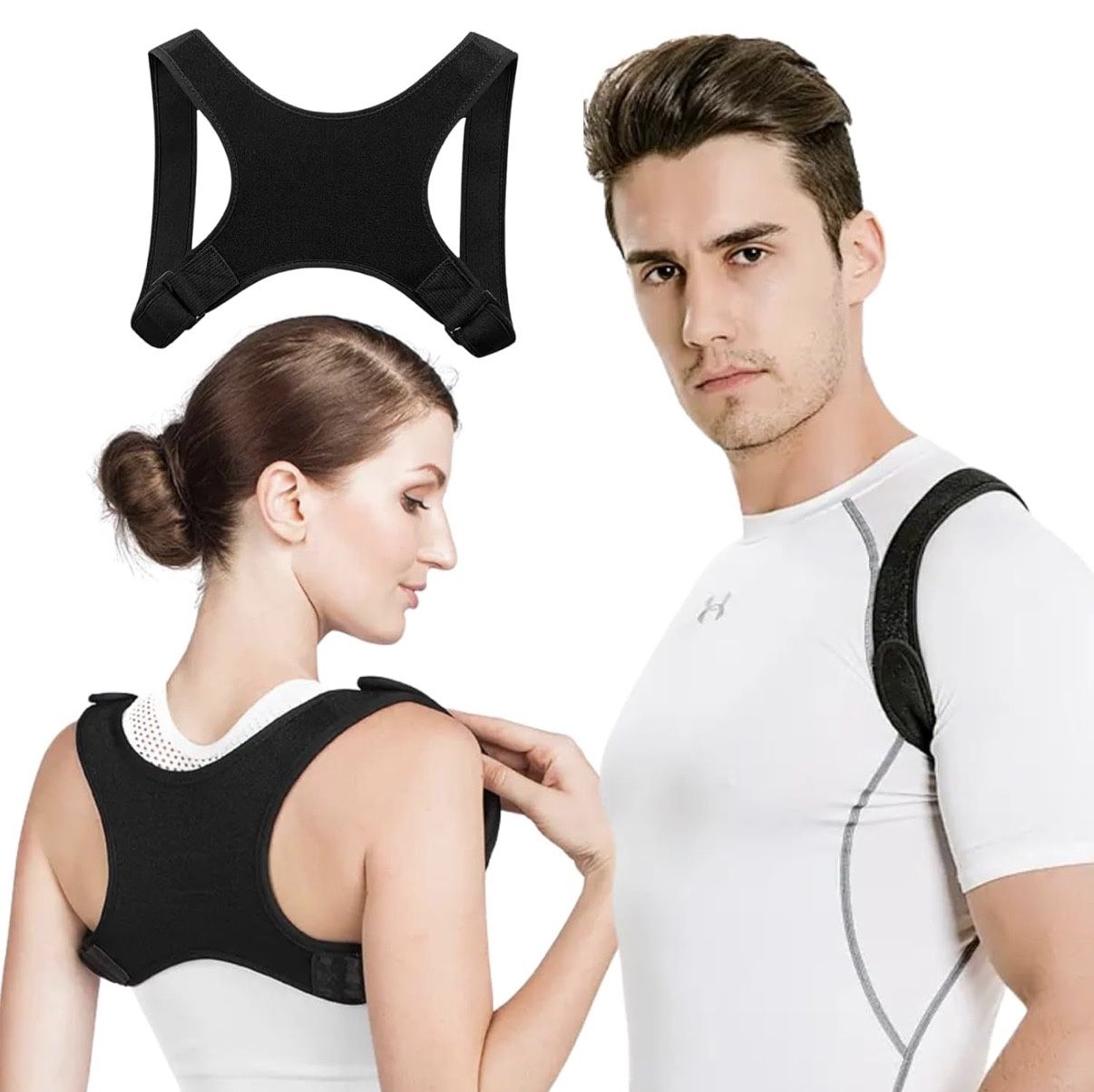 Posture Corrector for Men, Comfortable Straightener Posture Corrector, Breathable Back Brace for Men Lower Back, Back Support Brace, Spine, Shoulder a