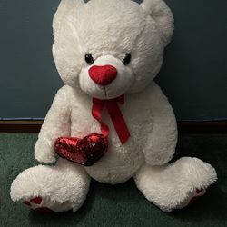 Dan Dee Collection White Teddy Bear 25”