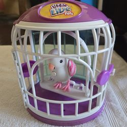 Little Live Pets Bella Rina Bird & Purple Cage Playset
